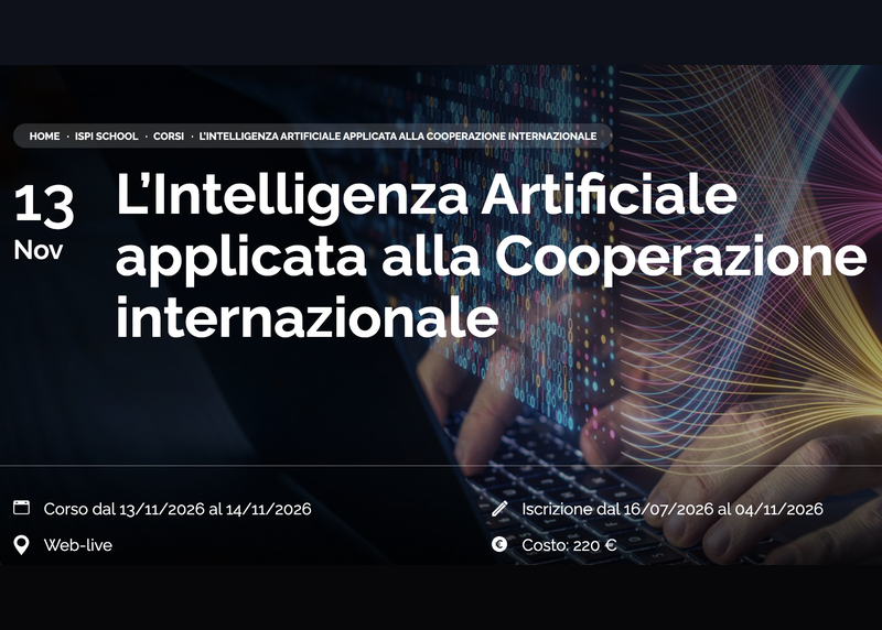 Artificial Intelligence Course for International Cooperation